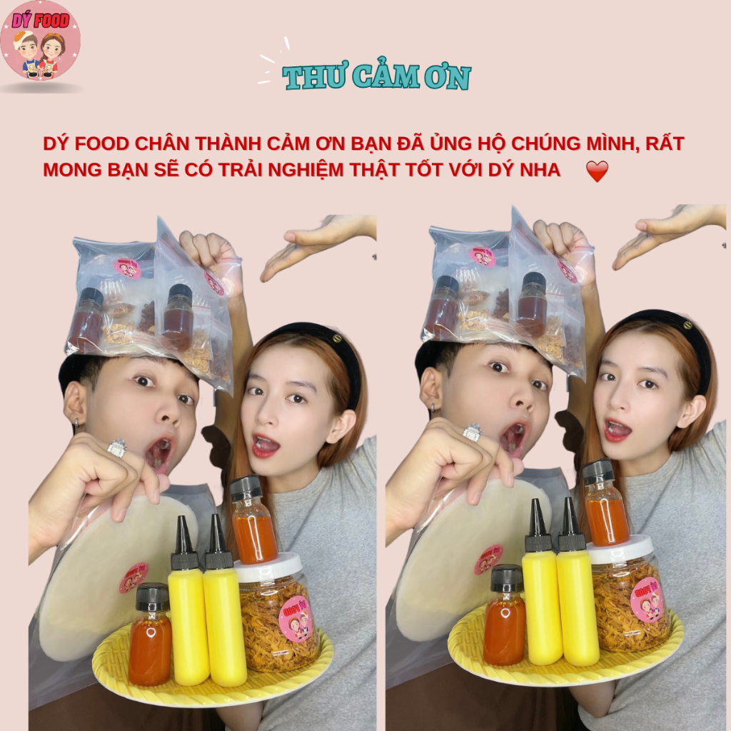 Combo Tri Ân - Bánh Tráng Khô Heo Hành Phi Muối Bò Kèm Bơ Và Sốt Tắc - Dý Food