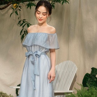 Váy trễ vai dáng xuông