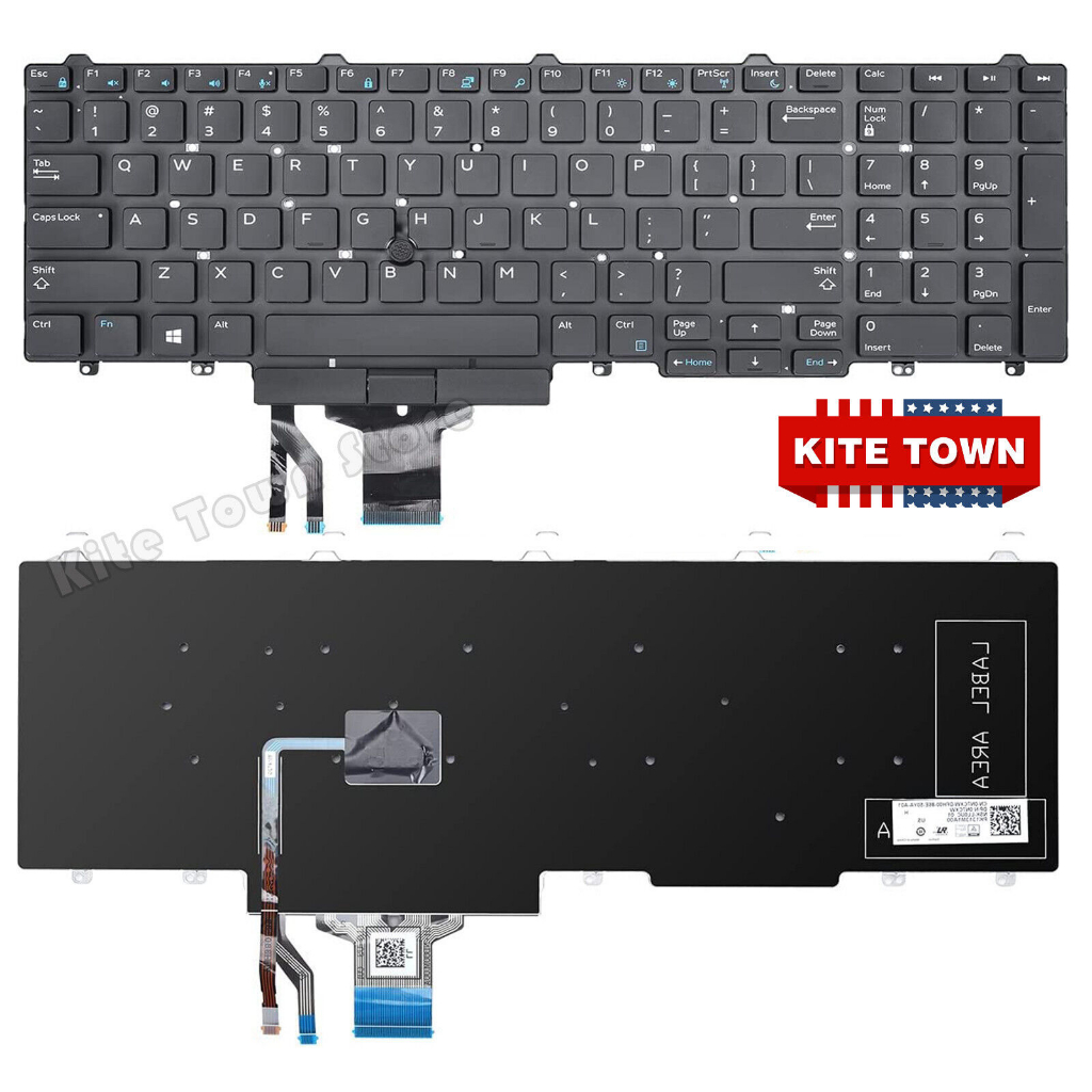 Bàn Phím Laptop Dell Precision 7510 7520 7710 7720  Dell Precision 3510 3520 3530 7710 - Chuẩn US