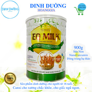 Sữa bột eq milk - vietnam24h - đông trùng hạ thảo - nano curcumin - sữa non - 900gr