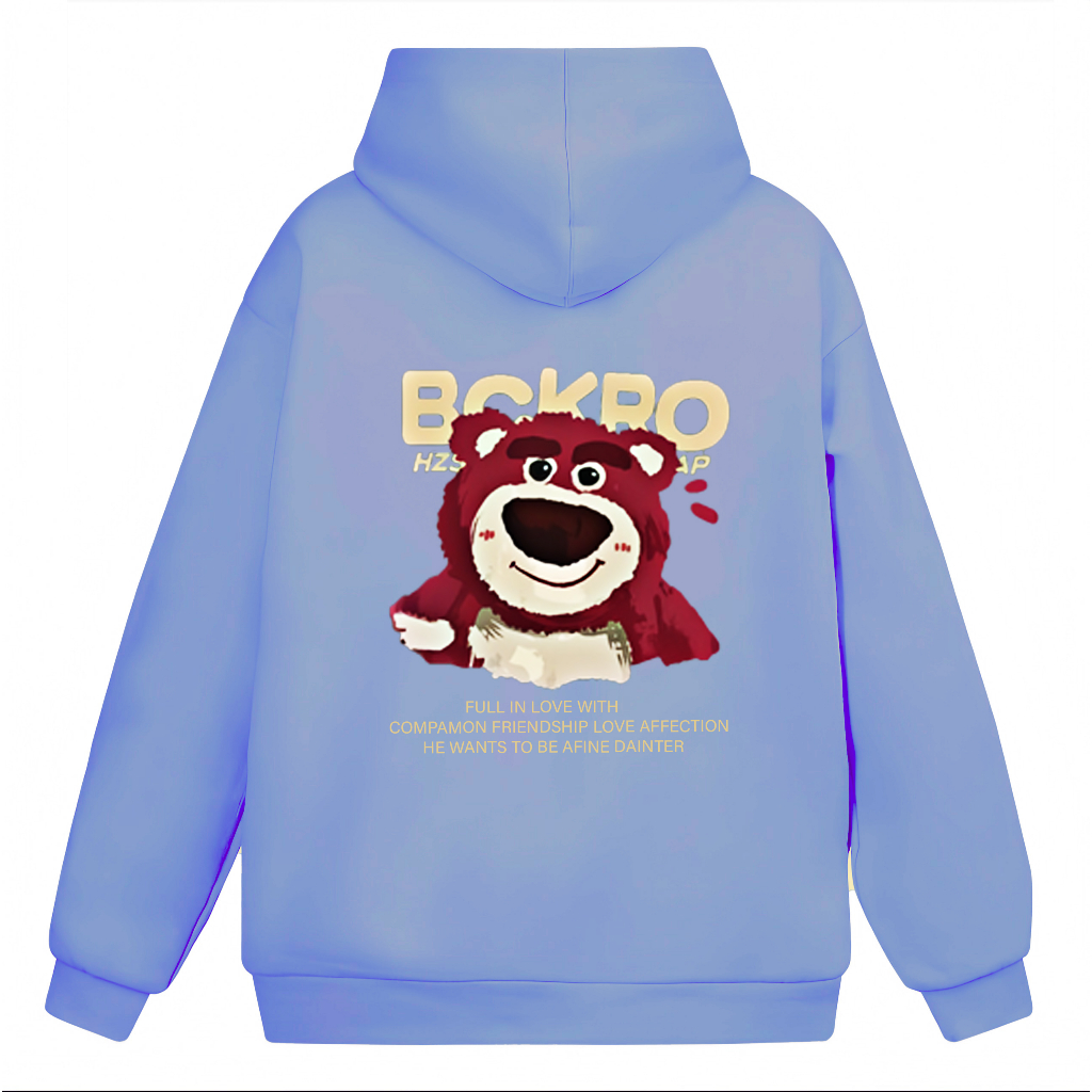 Áo Hoodie Nữ Có Mũ Nỉ Tàu In Lưng Các Hình Gấu Cute HAVENA AN05-1 | BigBuy360 - bigbuy360.vn