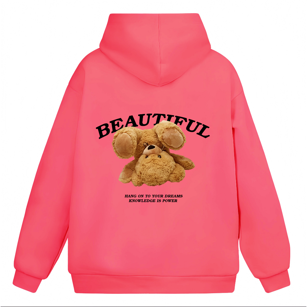 Áo Hoodie Nữ Có Mũ Nỉ Tàu In Lưng Các Hình Gấu Cute HAVENA AN05-1 | BigBuy360 - bigbuy360.vn