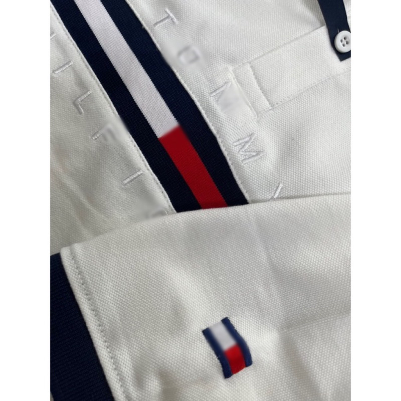 Áo thun polo TOMMY chữ thêu, áo thun cổ bẻ nam/ nữ cotton cao cấp hàn quốc
