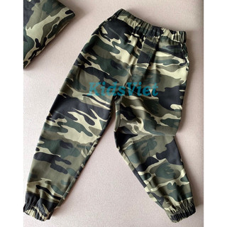 Quần Kaki rằn ri Jogger bé Trai