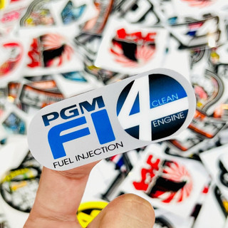 Tem dán xe máy decal tem pgm fi dán trang trí xe máy keo độ dính cao, chống nước
