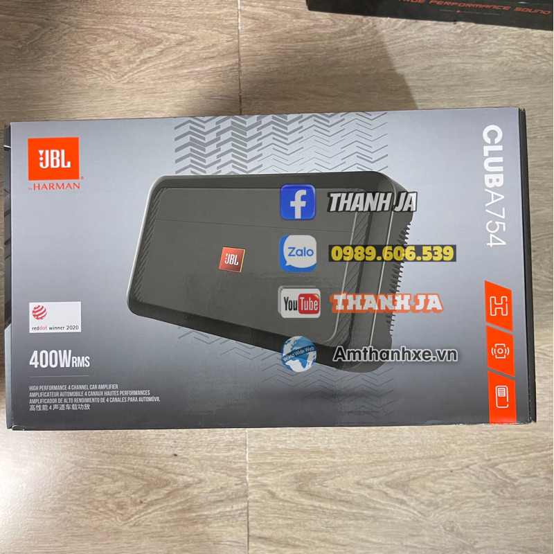 Jbl Club 754 Amply Xe 4 Kênh JBL Chính Hãng / Bảo Hành Điện Tử