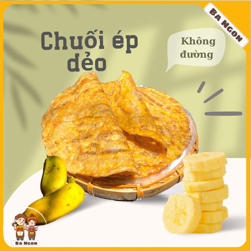 Chuối ép dẻo không đường - đặc sản Cà mau