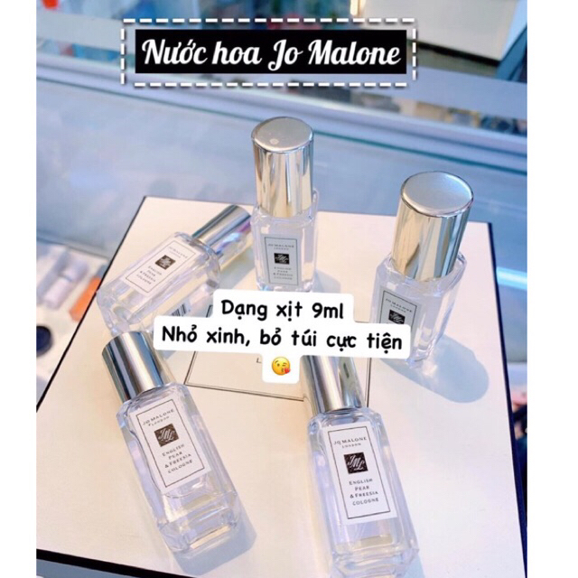 Nước hoa Jo Malone Mini 9ml - UNBOX CÁC MÙI HOT NHẤT NHÀ JO