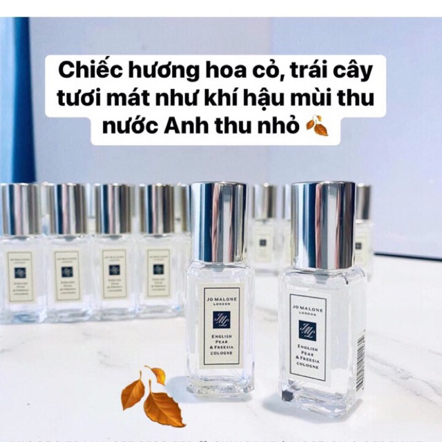 Nước hoa Jo Malone Mini 9ml - UNBOX CÁC MÙI HOT NHẤT NHÀ JO