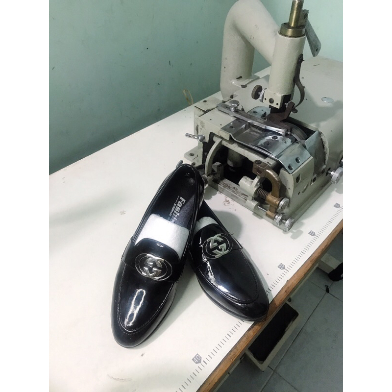 Giày lười da nam công sở màu đen mác gu cì phong cách hàn quốc giày dior nam da bóng full size 38-43