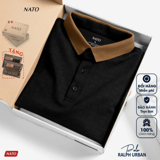 Áo Polo Nam NATO® "Dylen - 280Gsm" Sợi Dày Mastro/Deluxe Áo Thun Có Cổ Trơn Đẹp Đen Cao Cấp Cotton