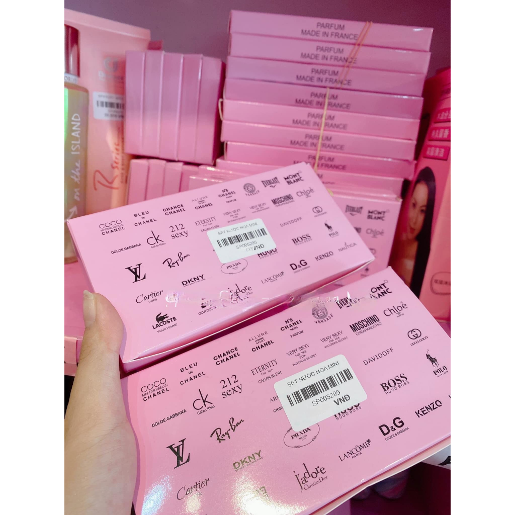 SET NƯỚC HOA TEST MINI 20 CHAI 20 MÙI 20 HÃNG KHÁC NHAU