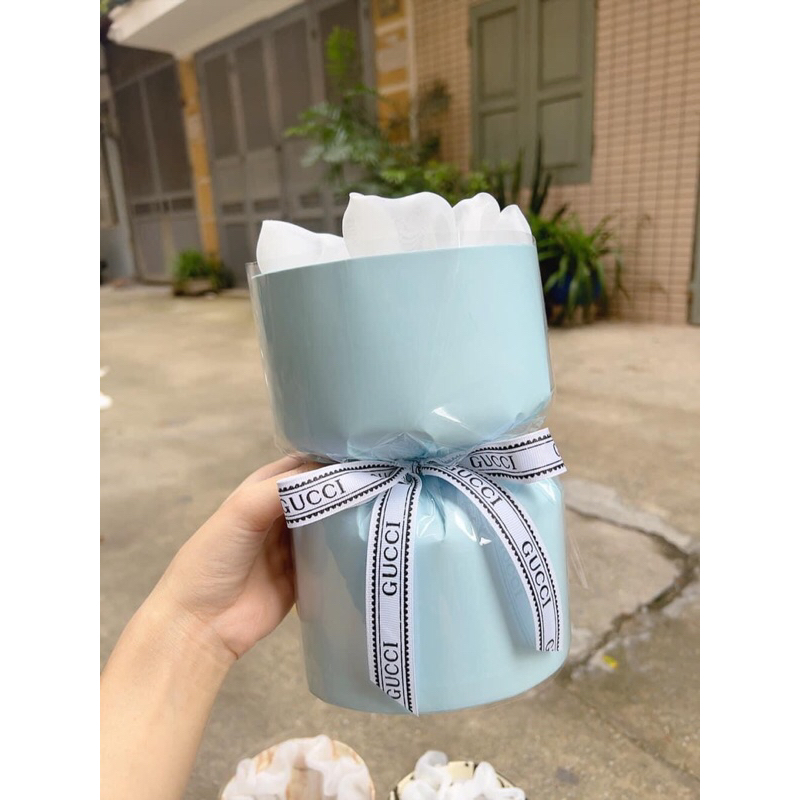 Cốt tròn cắm hoa sáp, hoa len size mini
