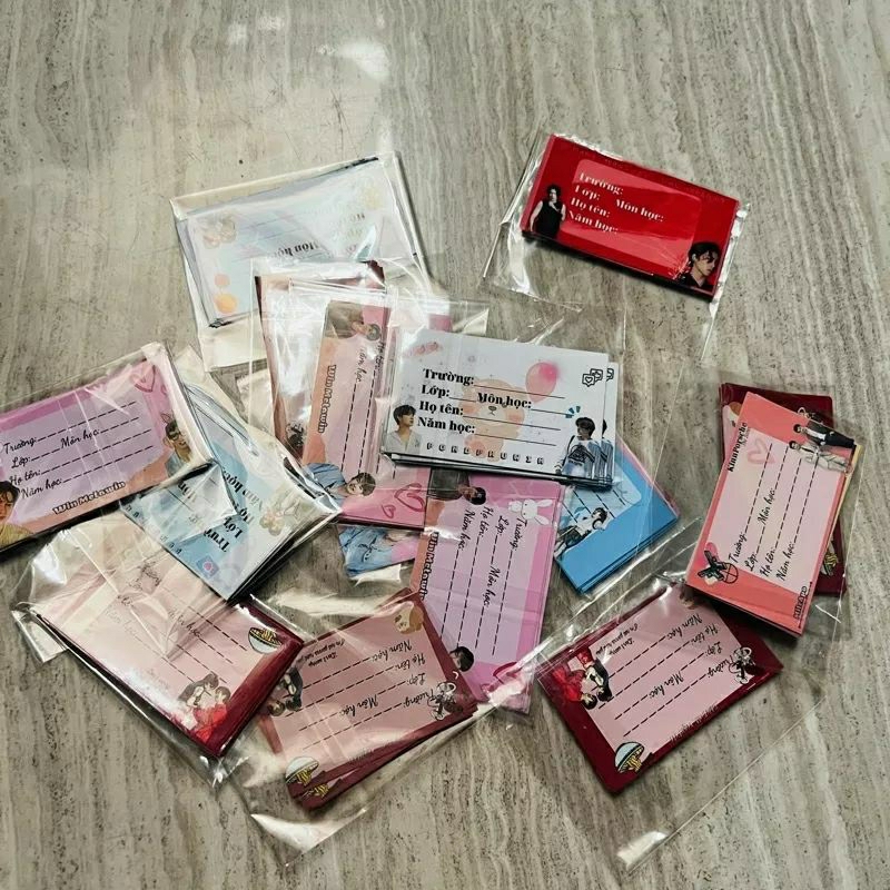 SET 10-20 GIẤY NHÃN SIÊU CUTE THÁI LAN GEMINIFOURTH, BRIGHTWIN, BIBLEBUILD, vv