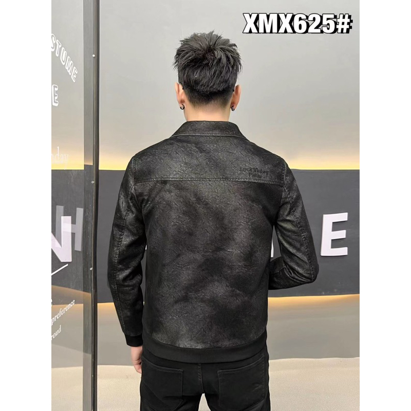 Áo khoác da lộn nam hàng quảng châu cao cấp mẫu mới nhất 2024