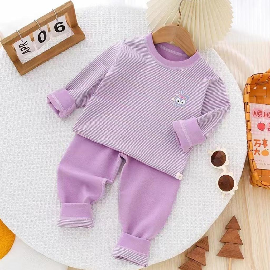 Bộ thu đông cho bé trai, bé gái, cotton len mềm, quần bo chun cho bé, size 90- 120, 12 - 20Kg .