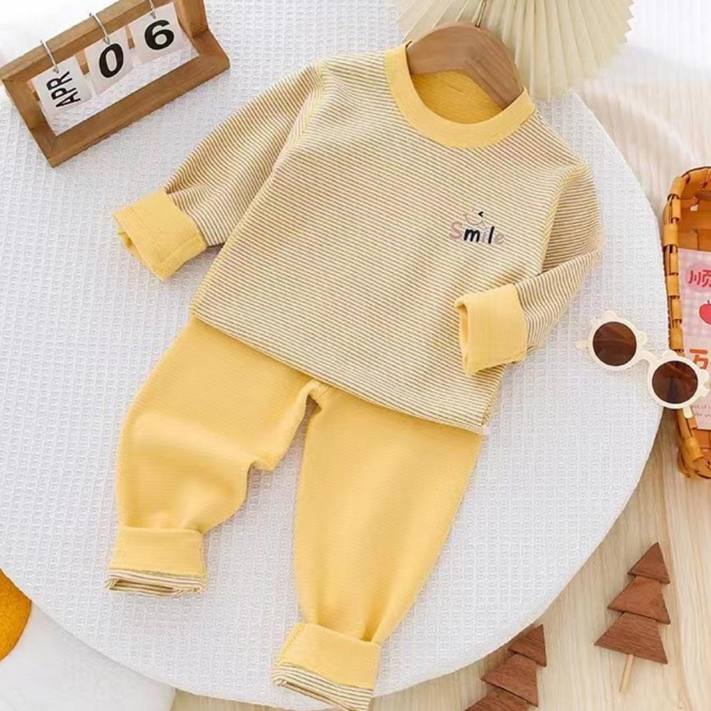 Bộ thu đông cho bé trai, bé gái, cotton len mềm, quần bo chun cho bé, size 90- 120, 12 - 20Kg .