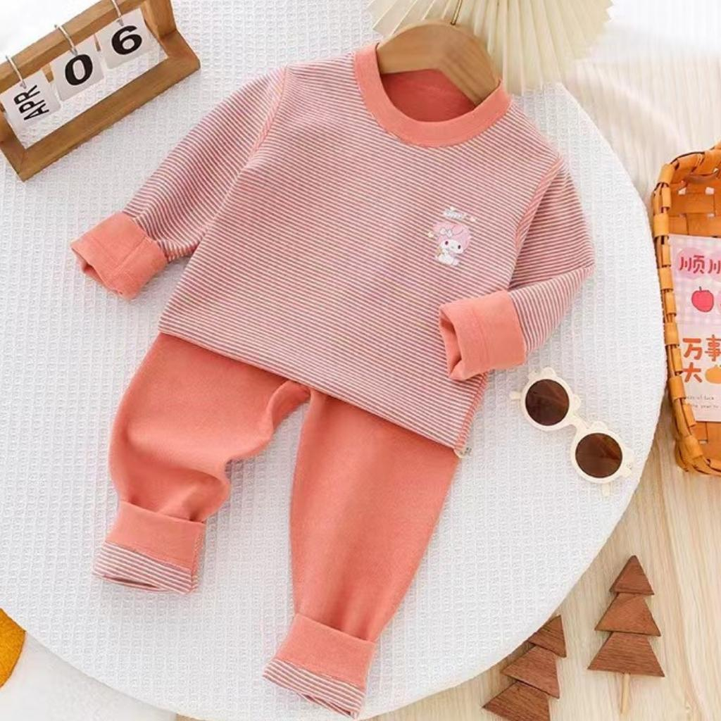 Bộ thu đông cho bé trai, bé gái, cotton len mềm, quần bo chun cho bé, size 90- 120, 12 - 20Kg .