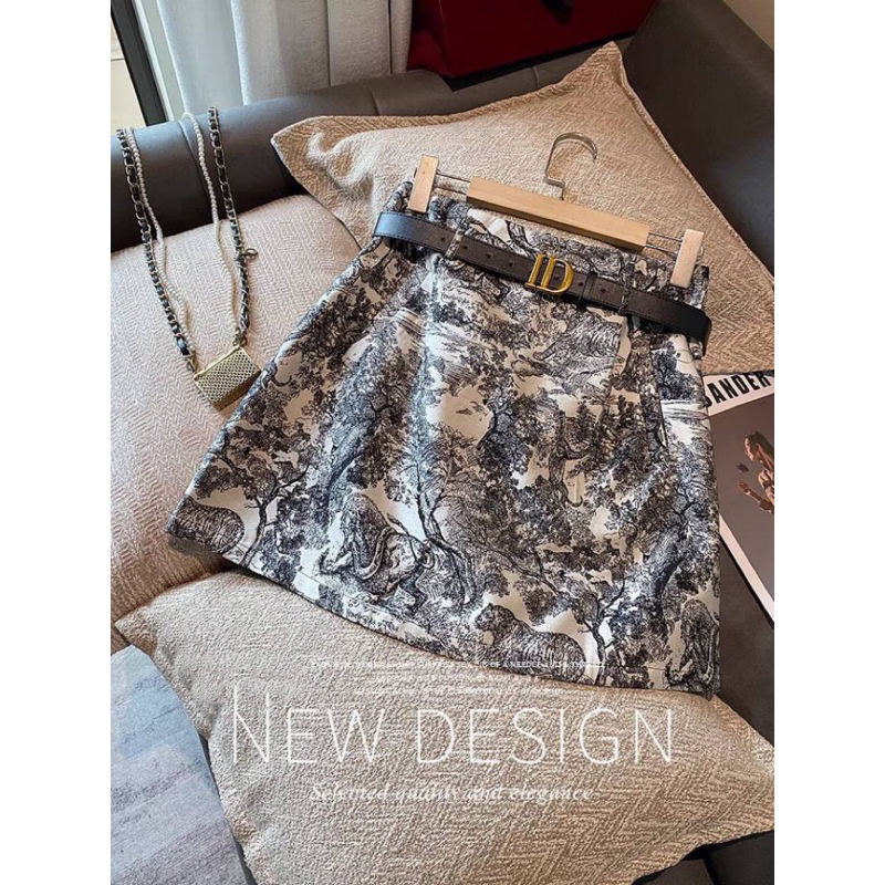 Chân váy hổ kèm đai hàng QCL1