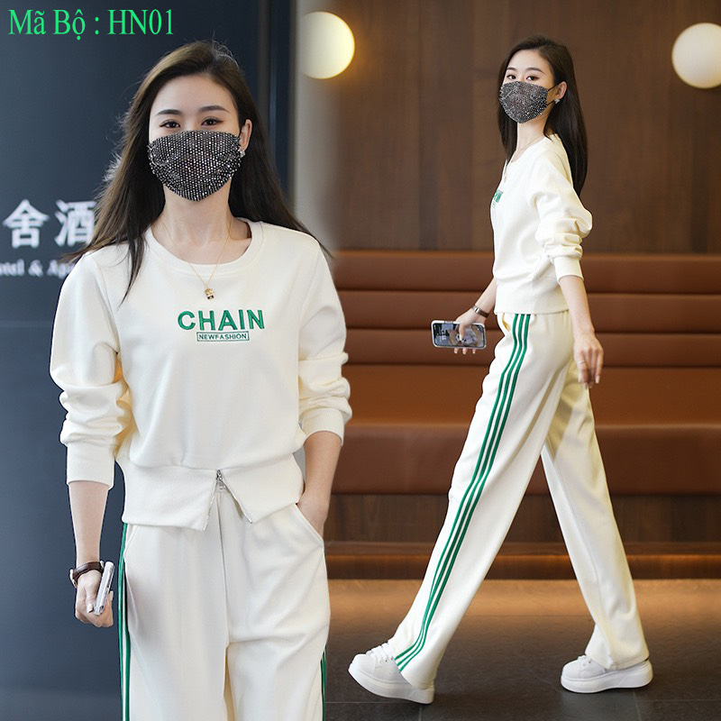 Đồ Bộ Dài Tay Nữ Bộ Đa Năng  Đủ Size 43-70Kg Set Đồ Bộ Thun Nữ Lịch Sự Mẫu Mới Nhất Năm