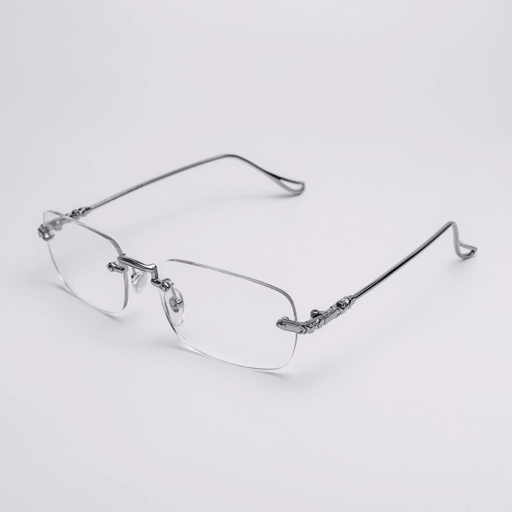 Kính giả cận Chrome Hearts giả cận không viền Sinnergasm gọng Titan