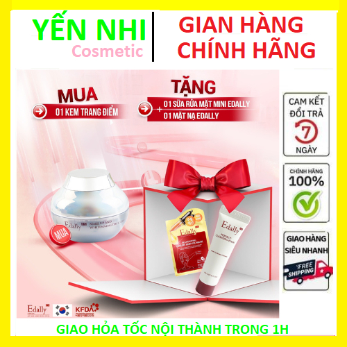 Kem trang điểm và dưỡng trắng ban ngày Edally EX - Edally EX Make Up And Whitenning Day Cream 50g