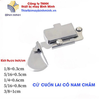 Cữ cuốn lai mẫu mới có nam châm, cuốn biên, cuốn gấu không cần bắt ốc