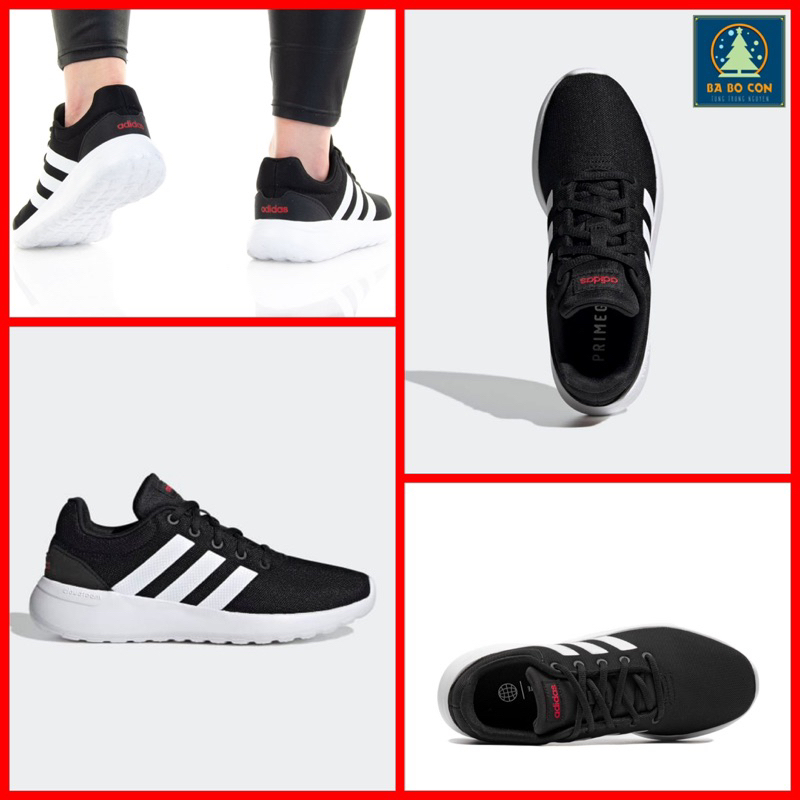 Giày Thể Thao Adidas Lite Racer CLN 2.0 GZ7739 Fullbox Màu Đen chữ đỏ tuyệt đẹp, cực kỳ êm ái