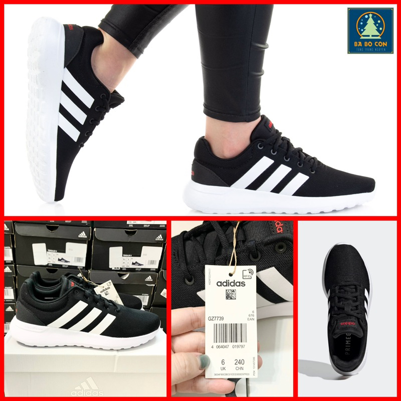 Giày Thể Thao Adidas Lite Racer CLN 2.0 GZ7739 Fullbox Màu Đen chữ đỏ tuyệt đẹp, cực kỳ êm ái