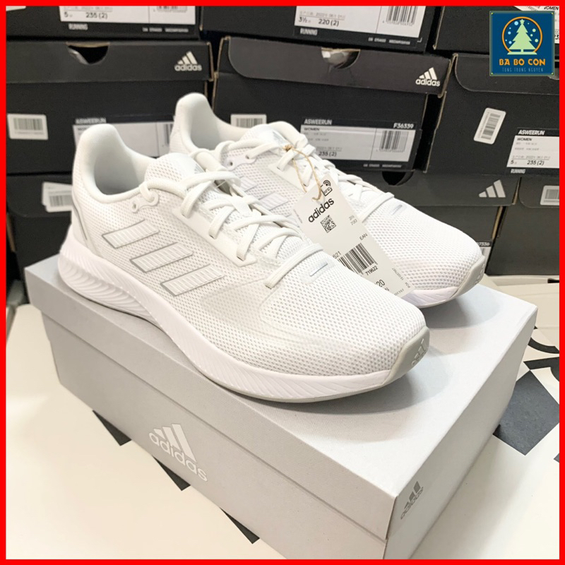 Giày  Fullbox Adidas Runfalcon 2.0 ‘White Silver Metallic FY9621, đi cực êm ái và ôm chân