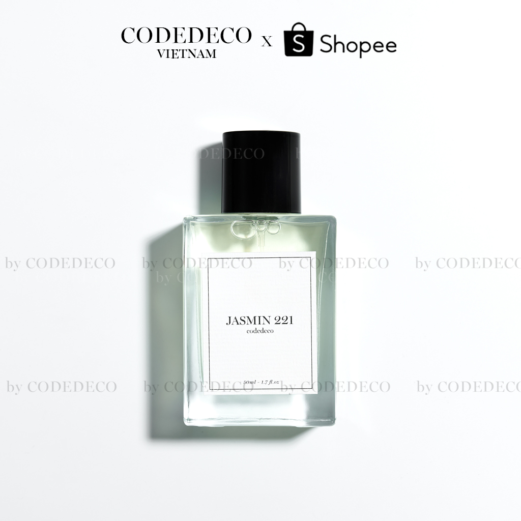 Tinh dầu thơm CODEDECO Jasmin 221, Quý Phái, Sang Trọng, Nữ Tính 50ml