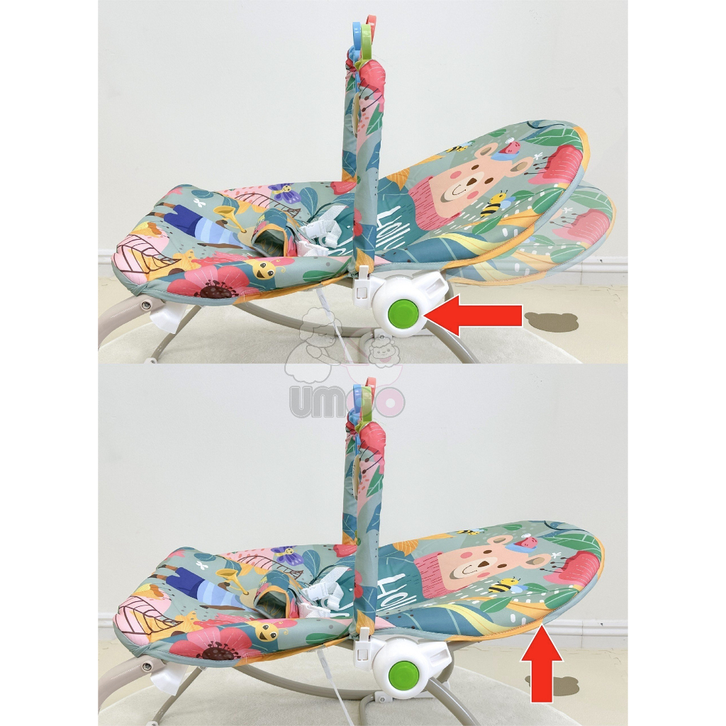 Ghế rung ghế nhún bập bênh cho bé cao cấp tặng kèm thanh đồ chơi