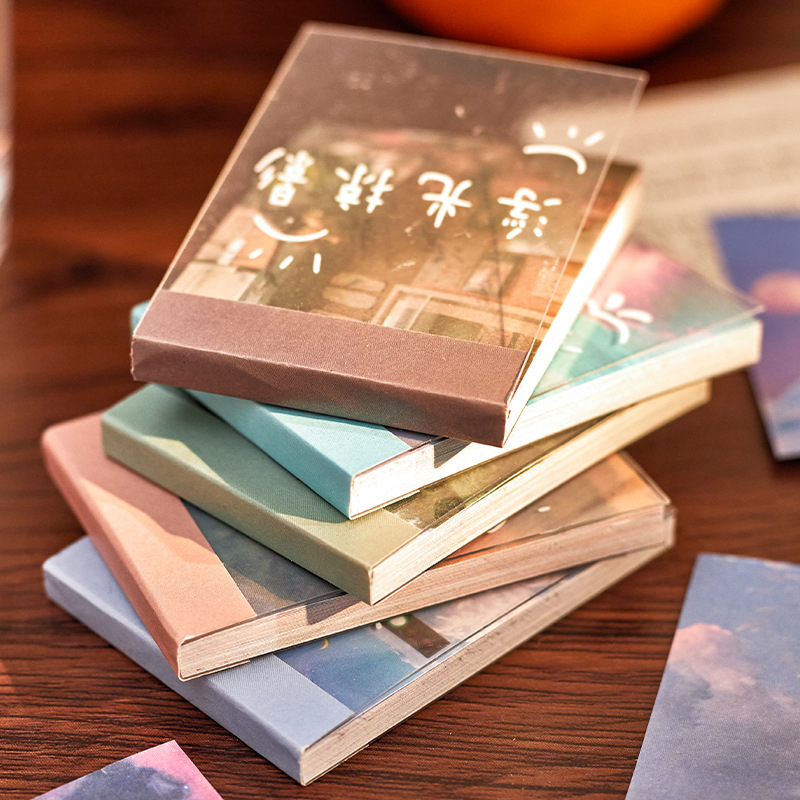 Zanmo set 30 hình dán sticker phong cảnh lãng mạn trang trí sổ tay điện thoại