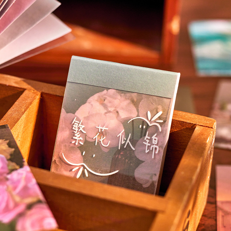 Zanmo set 30 hình dán sticker phong cảnh lãng mạn trang trí sổ tay điện thoại