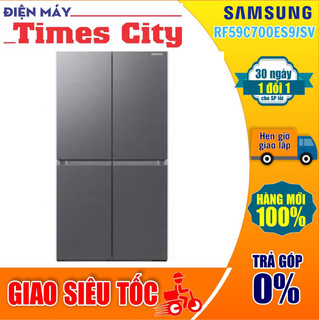 Tủ lạnh samsung inverter 649l 4 cửa rf59c700es9/sv