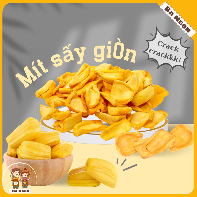 Mít thái sấy giòn - hàng chín giòn xốp, cánh lớn tiêu chuẩn xk