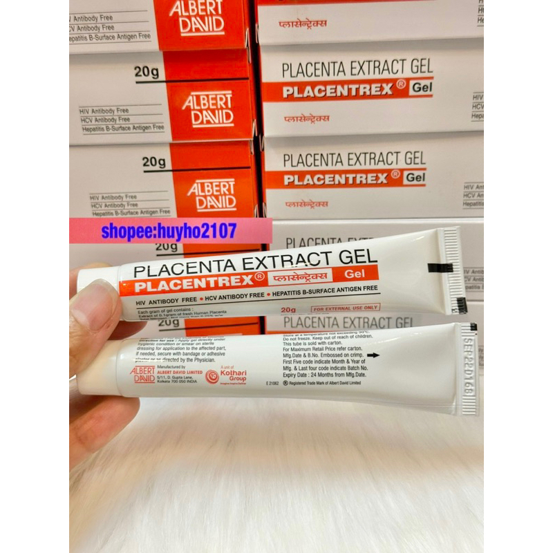 Kem Placentrex Gel hỗ trợ giảm sẹo da tổn thương, lăn kim, nặn mụn …