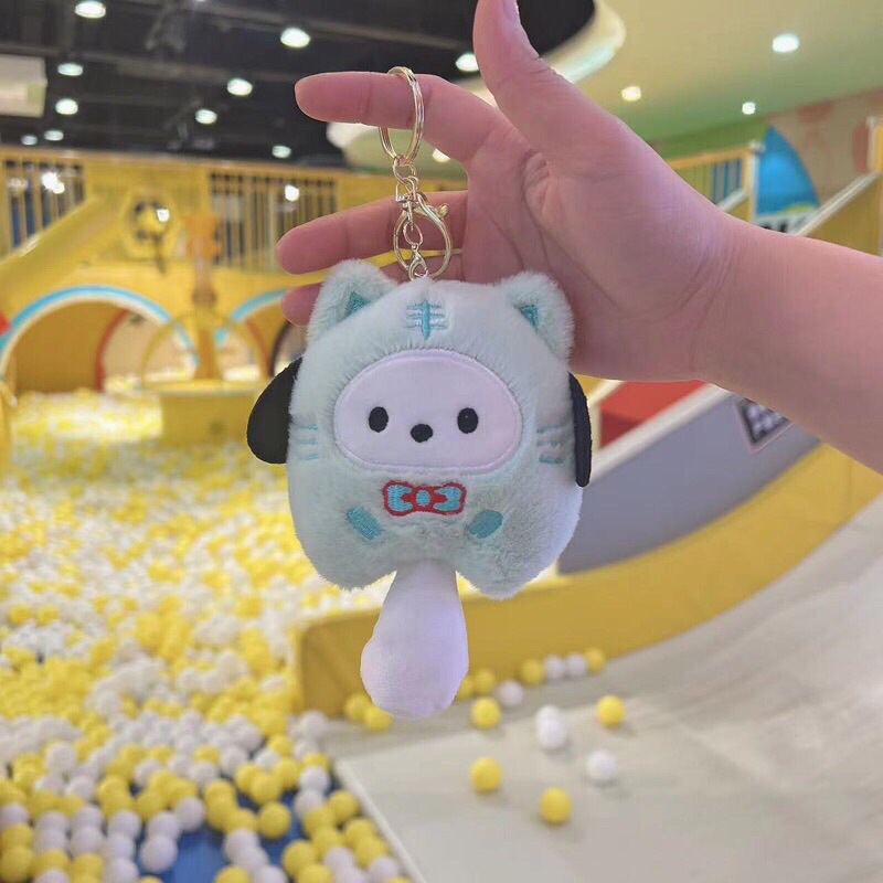 Móc Khóa Gấu Bông Cinnamoroll Hình Chú Chó Sanrio Kuromi Melody Đáng Yêu Bánh Mì Store