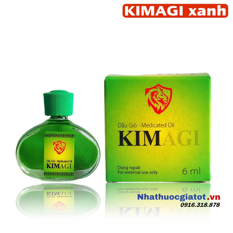 Dầu Gió KIM Agi Herbal Hương Thơm Thư Giãn, Giữ Ấm Cơ Thể - Chai 6ml