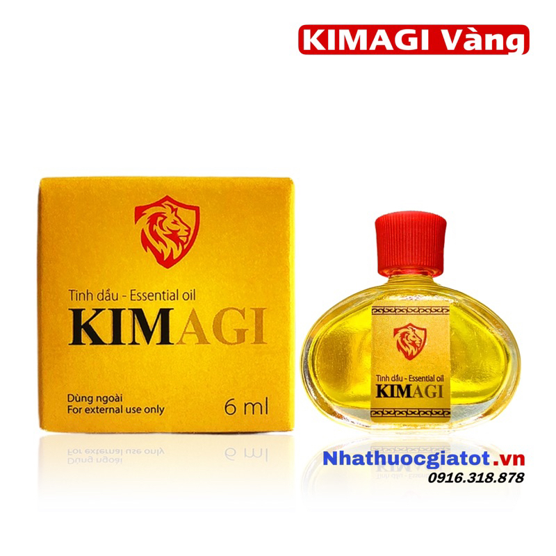 Dầu Gió KIM Agi Herbal Hương Thơm Thư Giãn, Giữ Ấm Cơ Thể - Chai 6ml