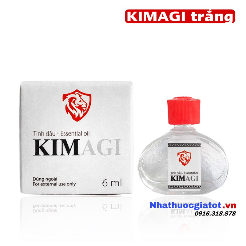 Dầu Gió KIM Agi Herbal Hương Thơm Thư Giãn, Giữ Ấm Cơ Thể - Chai 6ml