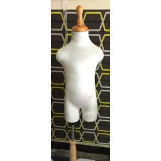 manocanh trẻ em vải nhung, nửa người vải kem chân gỗ, xốp mềm, co giãn, số đo chuẩn, sada shop