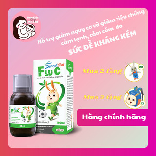 Siro Tăng đề kháng- Tăng cường sức khỏe hô hấp cho bé- Smartbibi Flu C- Hàng Chính Hãng kèm quà tặng