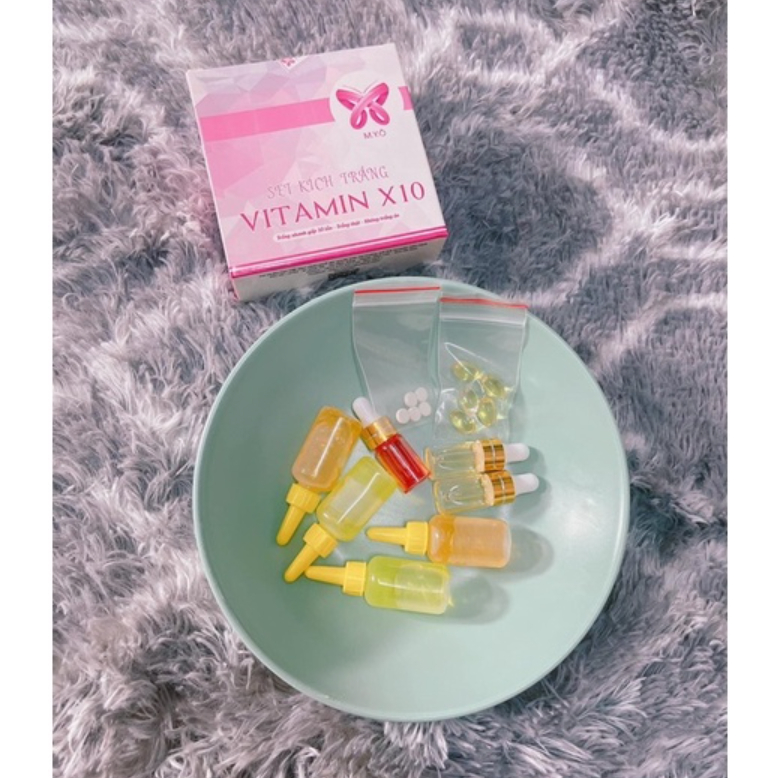 SET KÍCH TRẮNG VITAMIN X10 MYÔ  dành body