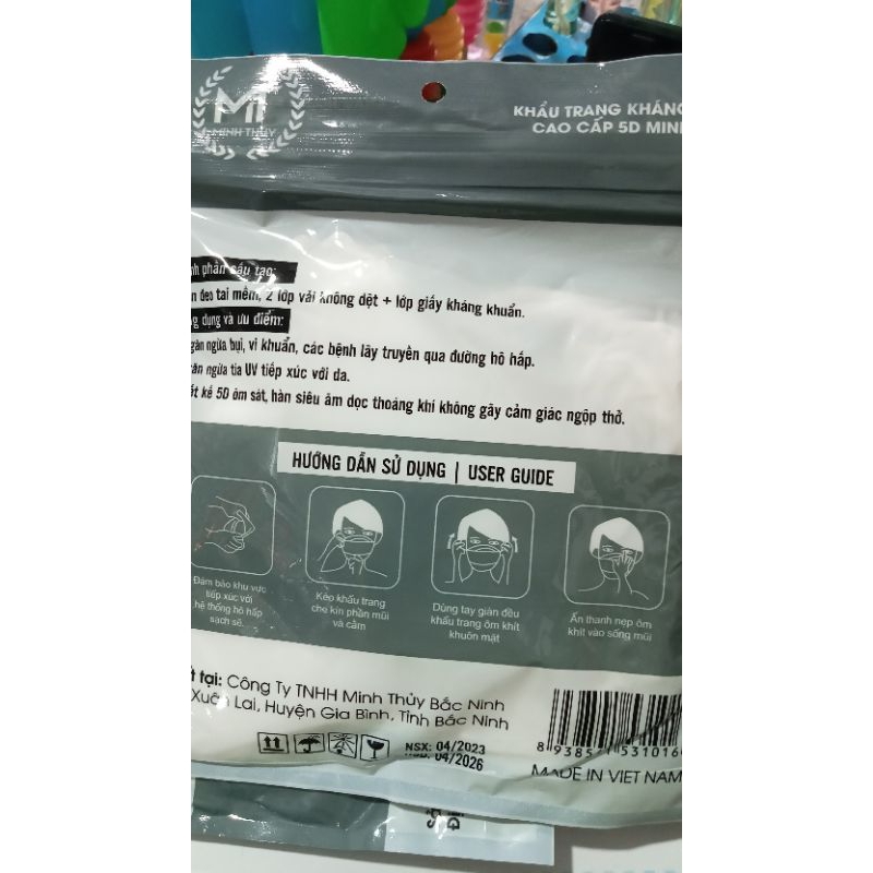 Khẩu trang 5D Dimico thùng 100cai.