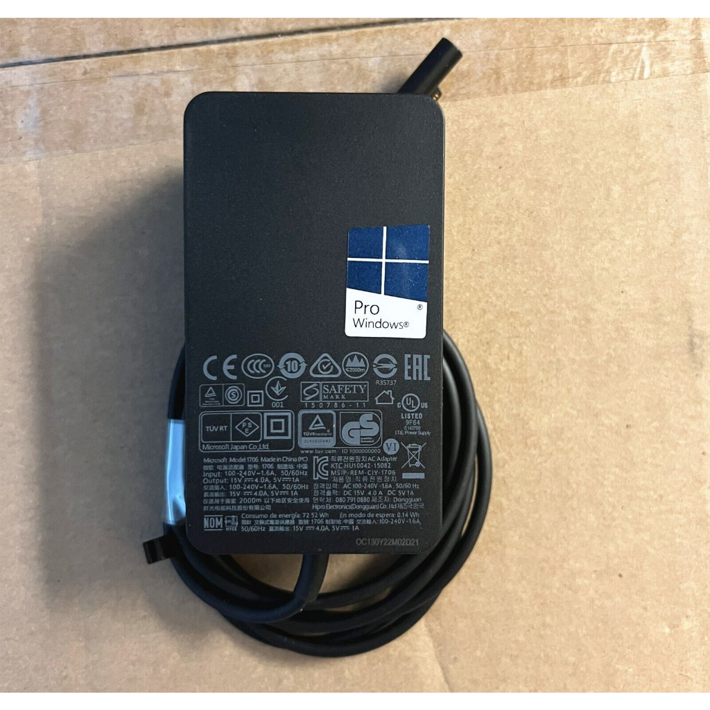 Sạc Surface Book 2 15V-6.33A 102W 1798