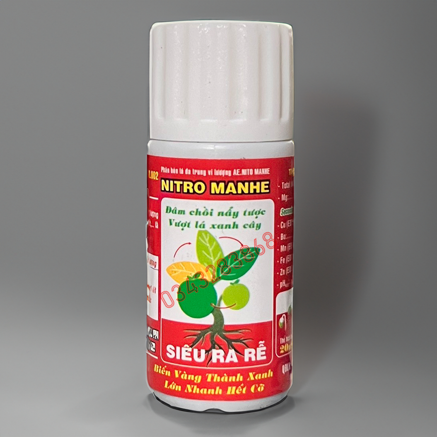 Phân bón nitro manhe kích rễ cực mạnh biến vàng thành xanh
