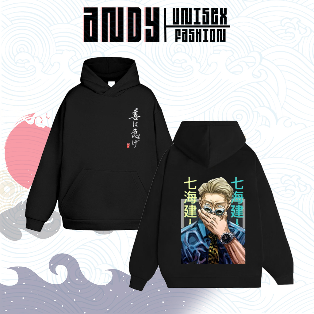 Áo nỉ Hoodie Jujutsu Kaisen, Áo Khoác Anime in hình Gojo Satoru hình in sắc nét, Chất liệu dày dặn ấm áp