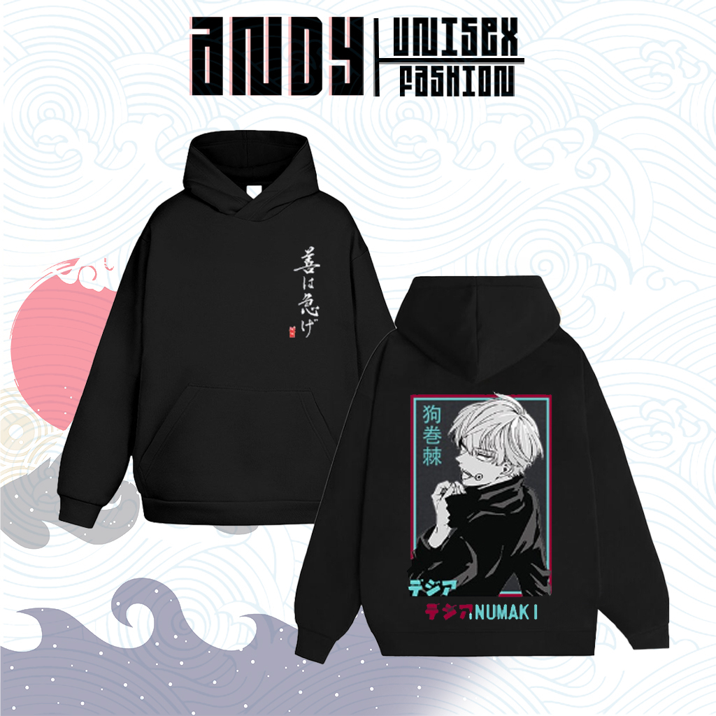 Áo nỉ Hoodie Jujutsu Kaisen, Áo Khoác Anime in hình Gojo Satoru hình in sắc nét, Chất liệu dày dặn ấm áp