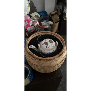 Giỏ ấm tích mây tre đan tự nhiên